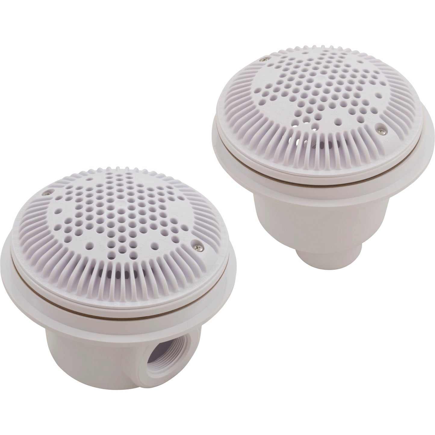 Hayward 1-1/2" Anti-Vortex Main Drain for Liner Pools, White , 2/Pack | WG1048AVPAK2