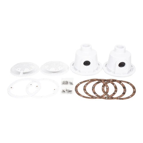 Hayward 1-1/2" Anti-Vortex Main Drain for Liner Pools, White , 2/Pack | WG1048AVPAK2