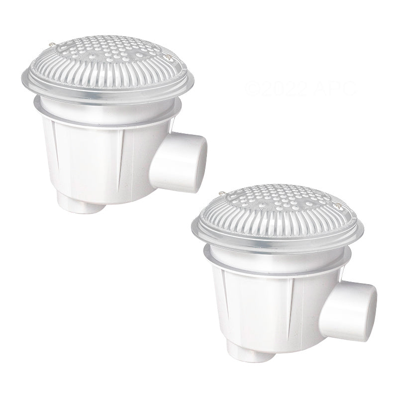 MAIN DRAIN CONCRETE WHITE 2/PK
