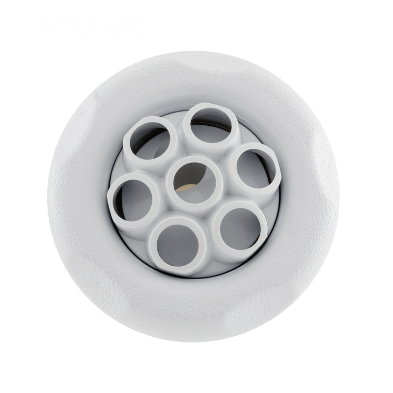 5-Scallop Massage Thread In Poly Storm Gunite Jet Internals White
