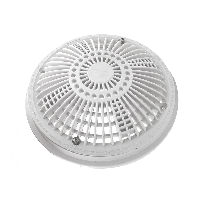 10" RD TRU FLO AV COVER & FRAME WHITE