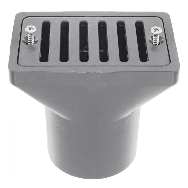 2"X4" DECK/GUTTER DRAIN 2"S/FPT ASY-GRY.