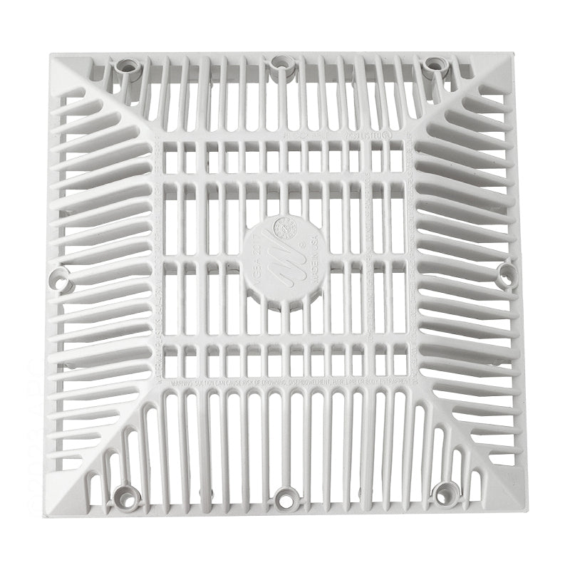 9" SQ COVER ONLY WHITE