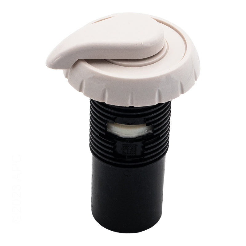 AIR CONTROL 1" F.A.S TOP ACCESS NOTCHED TEARDROP HANDLE WHITE WATERWAY
