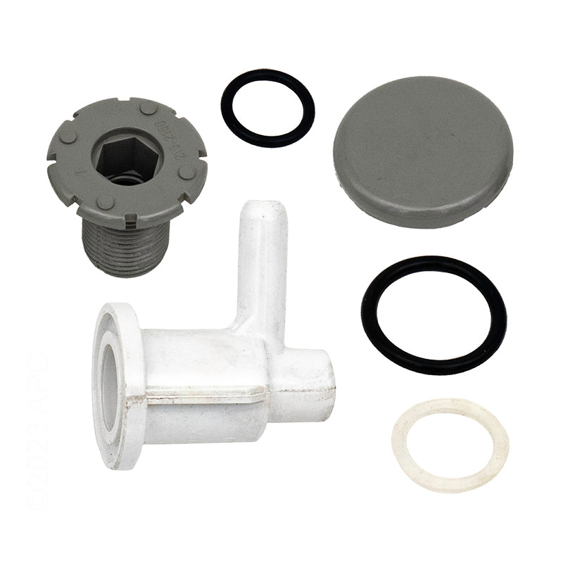 AIR INJECTOR, 3/8 BARB BODY - GRAY