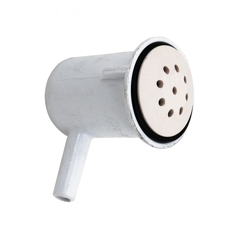 TOP-FLO AIR INJECTOR, 3/8"BARB ELL - WHITE