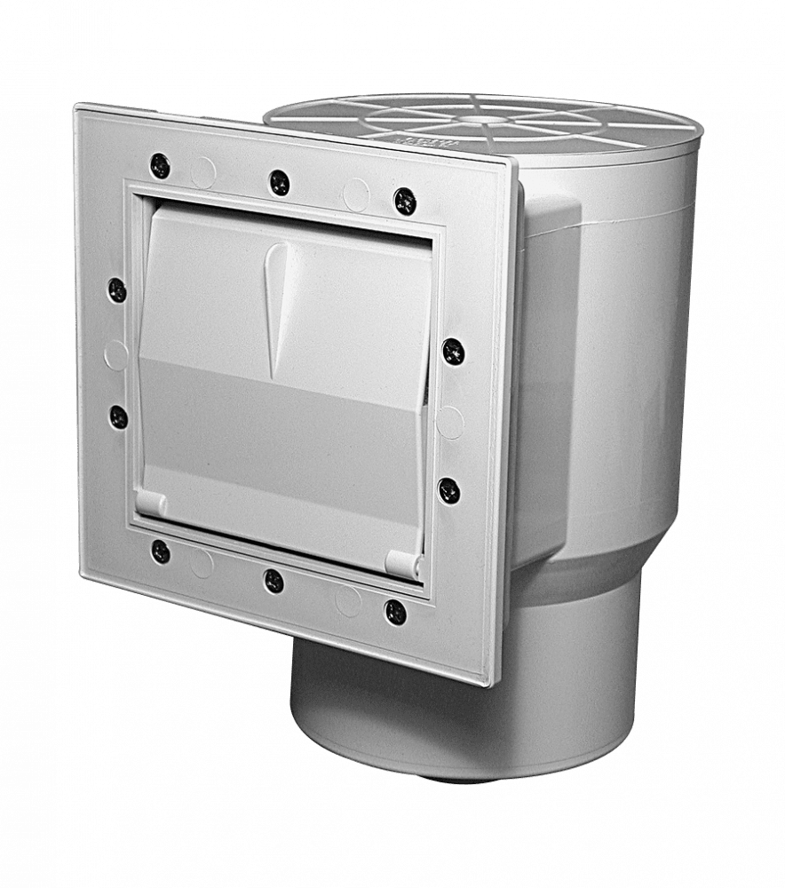 Waterway Flo-Pro II Skimmer Short Throat w/ Return, White | 560-C0C60S