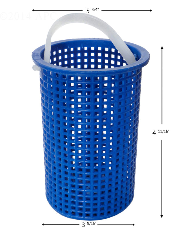 PUMP BASKET SWIMQUIP LONG 162007 POWDER COATED