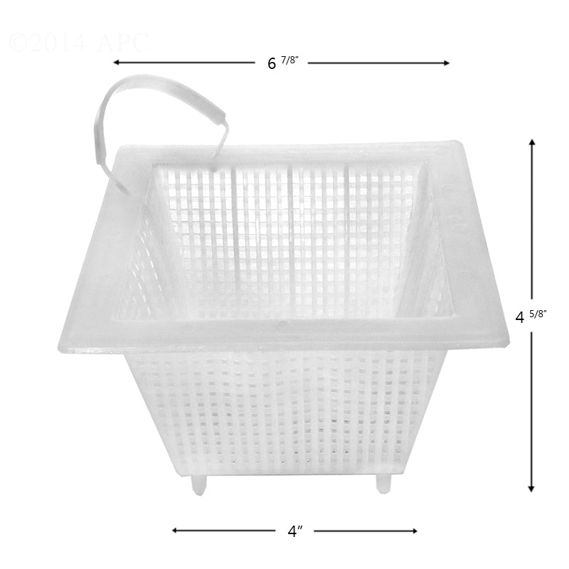 SKIMMER BASKET ANTHONY POOL 7 X 7 PLASTIC
