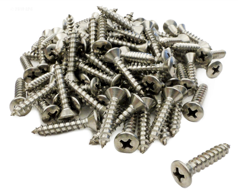 BAG OF 100, SS STAIR SCREW