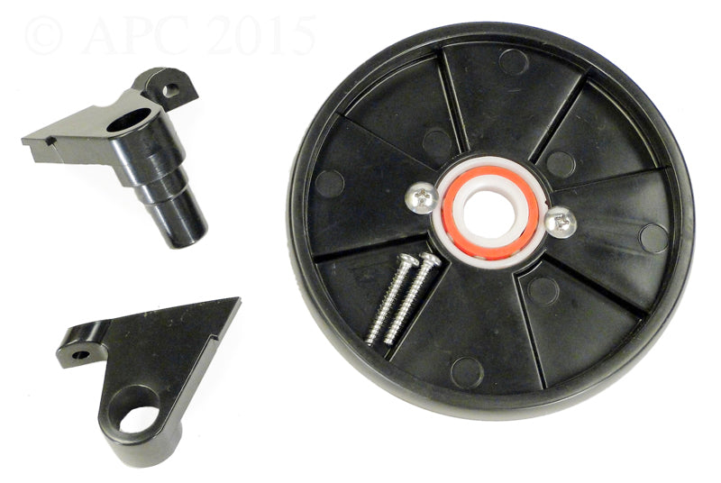 FRONT WHEEL W/RETAINER & BEARING, BLACK