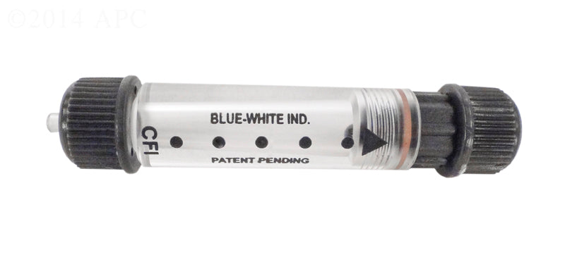 BLUE-WHITE 1/4" FLOW INDICATOR