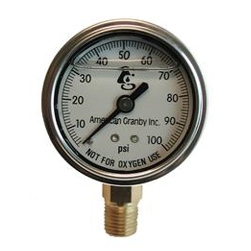 PRESSURE GAUGE LIQUID FILLED