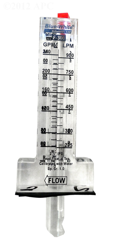 Blue White Flowmeter Plastic 2.5" Bluewhite Flowmeter PVC 2-1/2In 60-240Gpm Nsf Approved | F-30250P