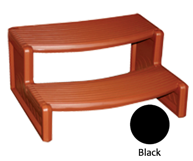 Confer Plastics Handi-Step Spa Steps, Black | HS2-BLK