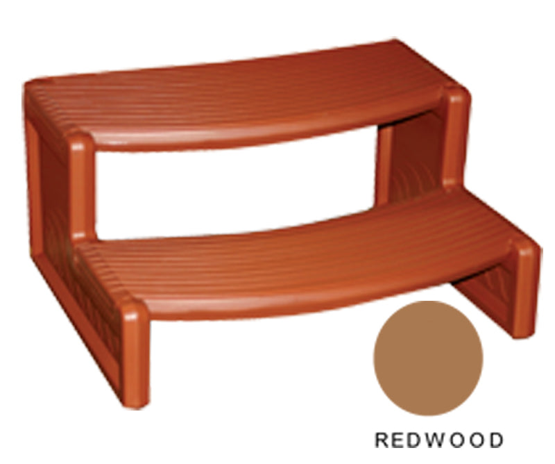 Confer Plastics Handi-Step Spa Steps, Redwood | HS2-R