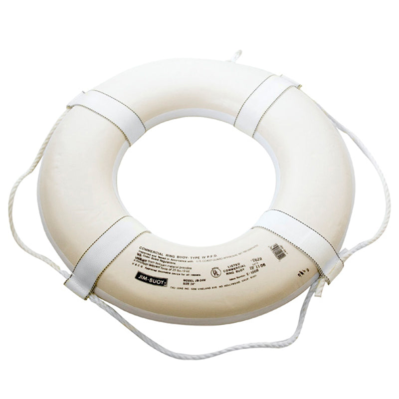 24" RING BUOY WHITE