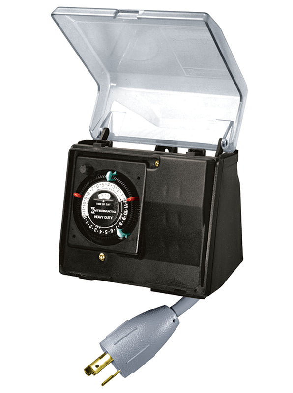 Intermatic Heavy Duty Weatherproof A/G Pool Pump Timer w/ Built-In Enclosure | P1131