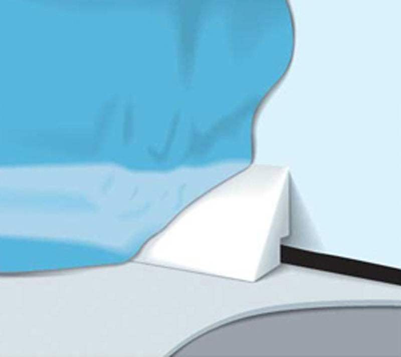 4' POOL COVE WHITE MOLDED FOAM