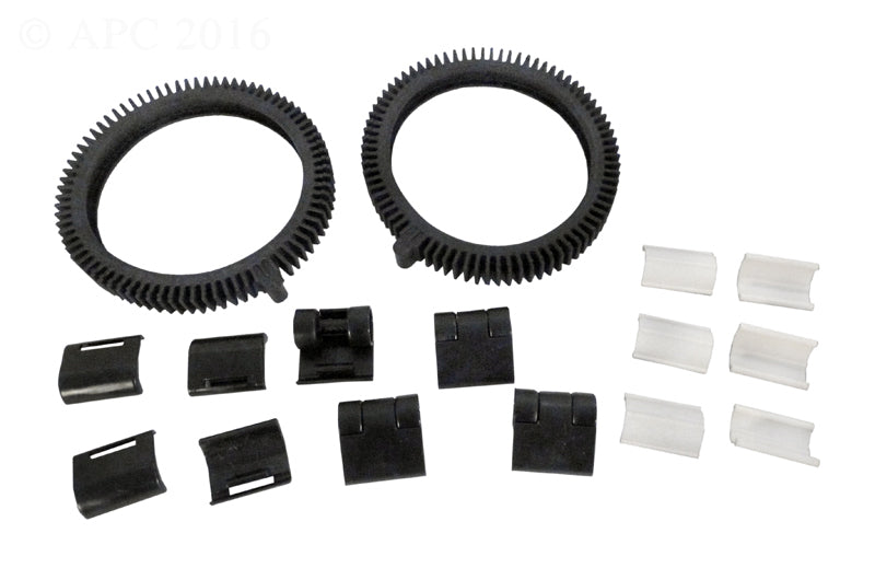 2 WHEEL LIMITED TUNE UP KIT (2 TIRES, 6 VANES, 4/4 SKIRTS) BLACK