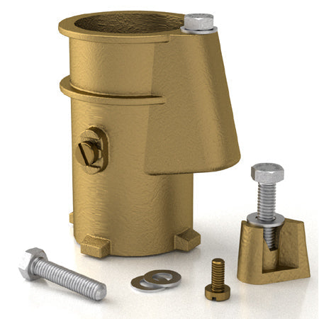 Perma-Cast 4" Bronze Anchor Socket for 1.9" OD Rail | PS-4019-BC