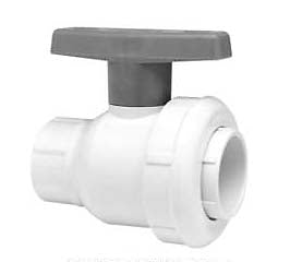 1.5" FPT BALL VALVE WHITE