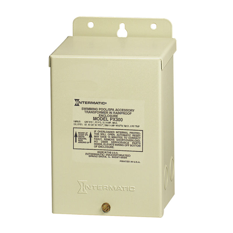 Intermatic Pool/Spa Safety Transformer 300W 120V, Beige Steel Case | PX300