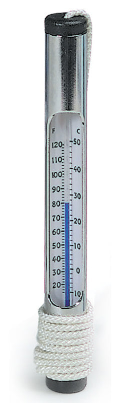 #130 CHROME THERMOMETER