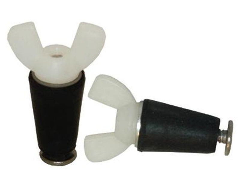 Winter Rubber Expansion Plug #0 w/ White Nylon Wing Nut for 1/2" Pipe