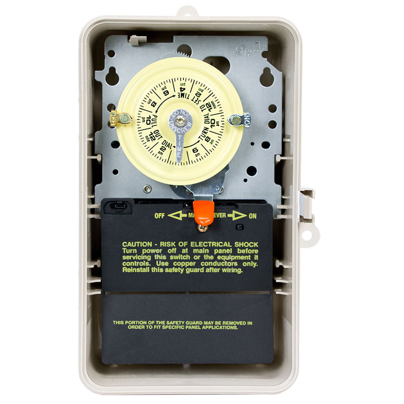 Intermatic 24-Hour 120V Mechanical Time Switch, SPST, Type 3R Plastic Enclosure | T101P3