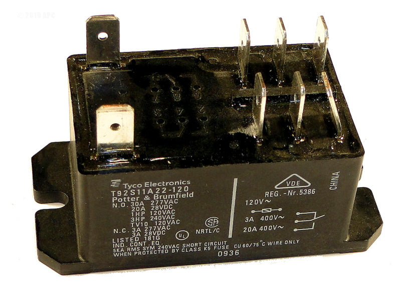 RELAY DPDT 30A 120VAC COIL