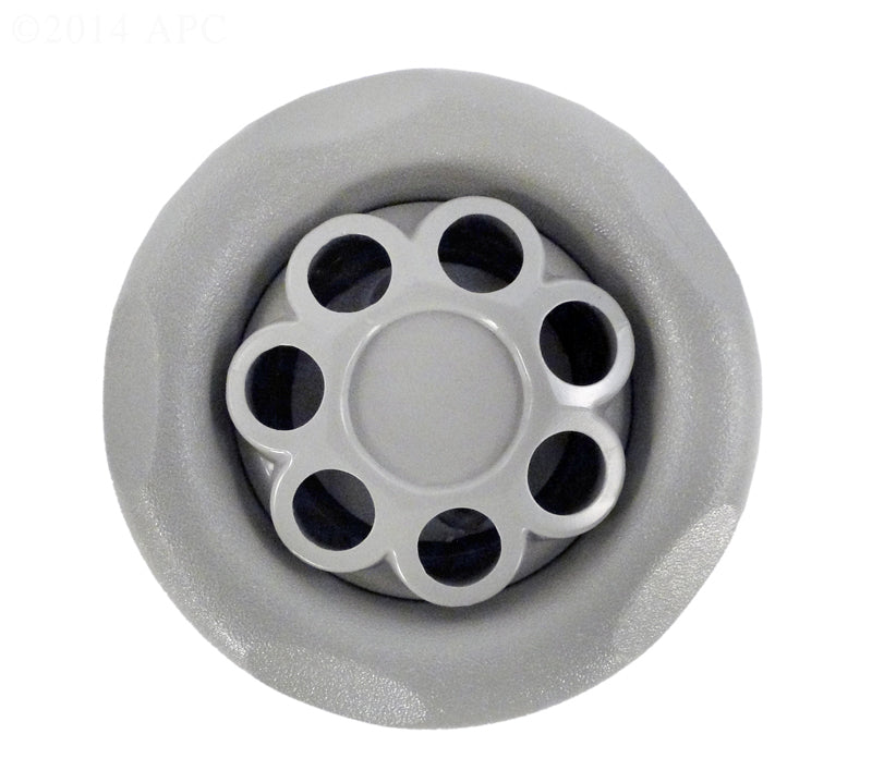 5-Scallop Massage Thread In Power Storm Gunite Jet Internals Gray