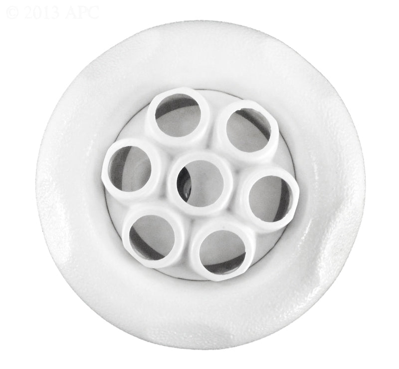 5-Scallop Massage Thread In Poly Storm Gunite Jet Internals White