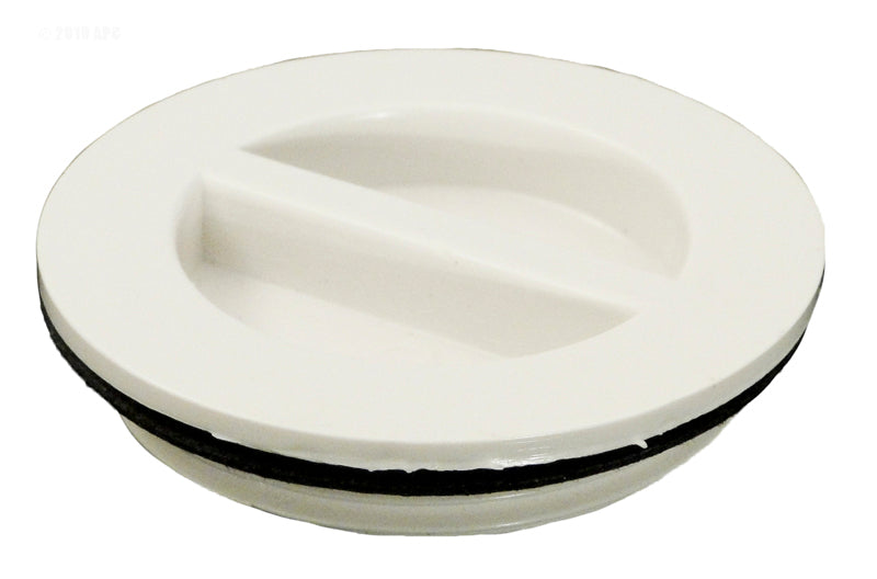 FLUSH PLUG 1 1/2"WITH GASKET - WHITE