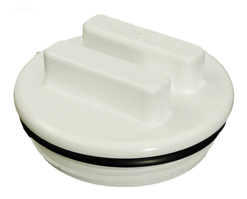 2" PLUG W/O-RING (WHITE)