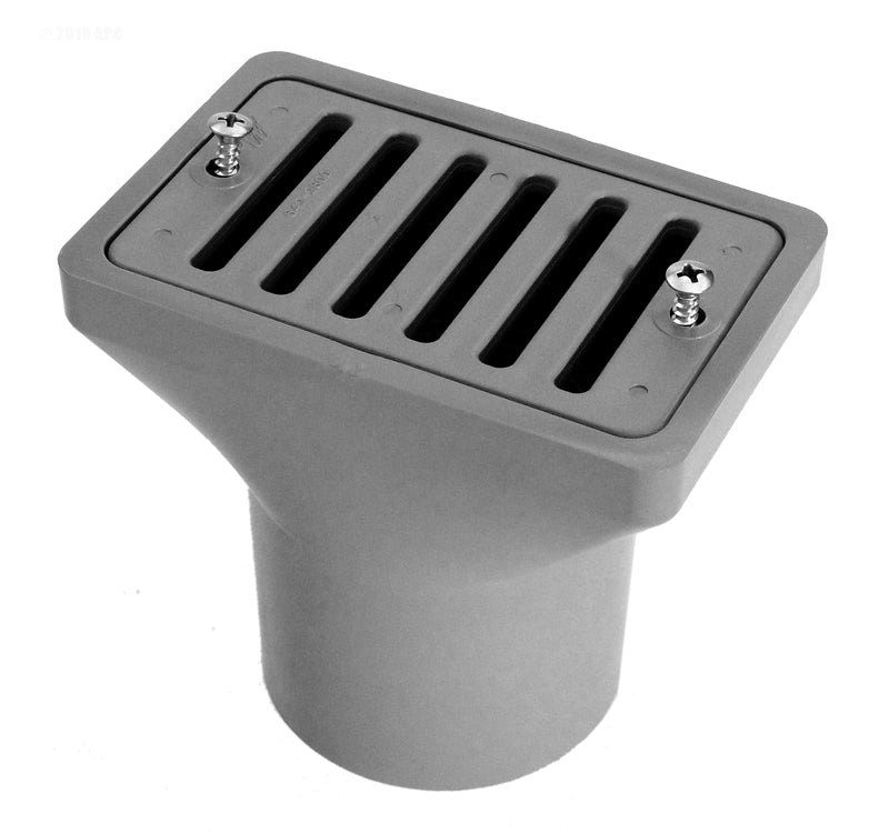 2"X4" DECK/GUTTER DRAIN 2"S/FPT ASY-GRY.
