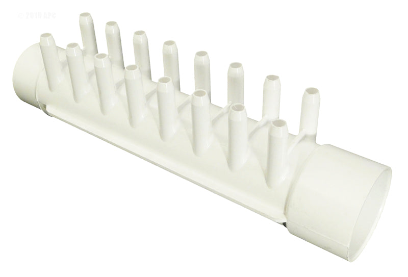 MANIFOLD 1.5" SPIGOT X 1.5" SKT x SIXTEEN 3/8" BARB PORTS