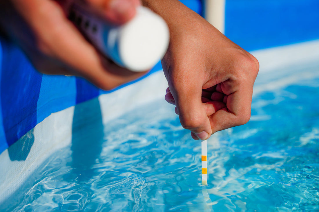 pool maintenance with pool chemicals