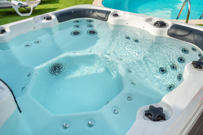 A clean hot tub