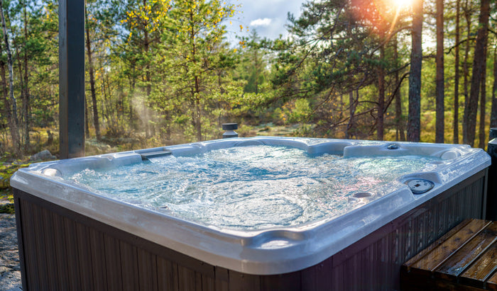 A newly opened hot tub.