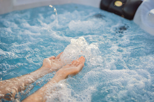 A clean hot tub