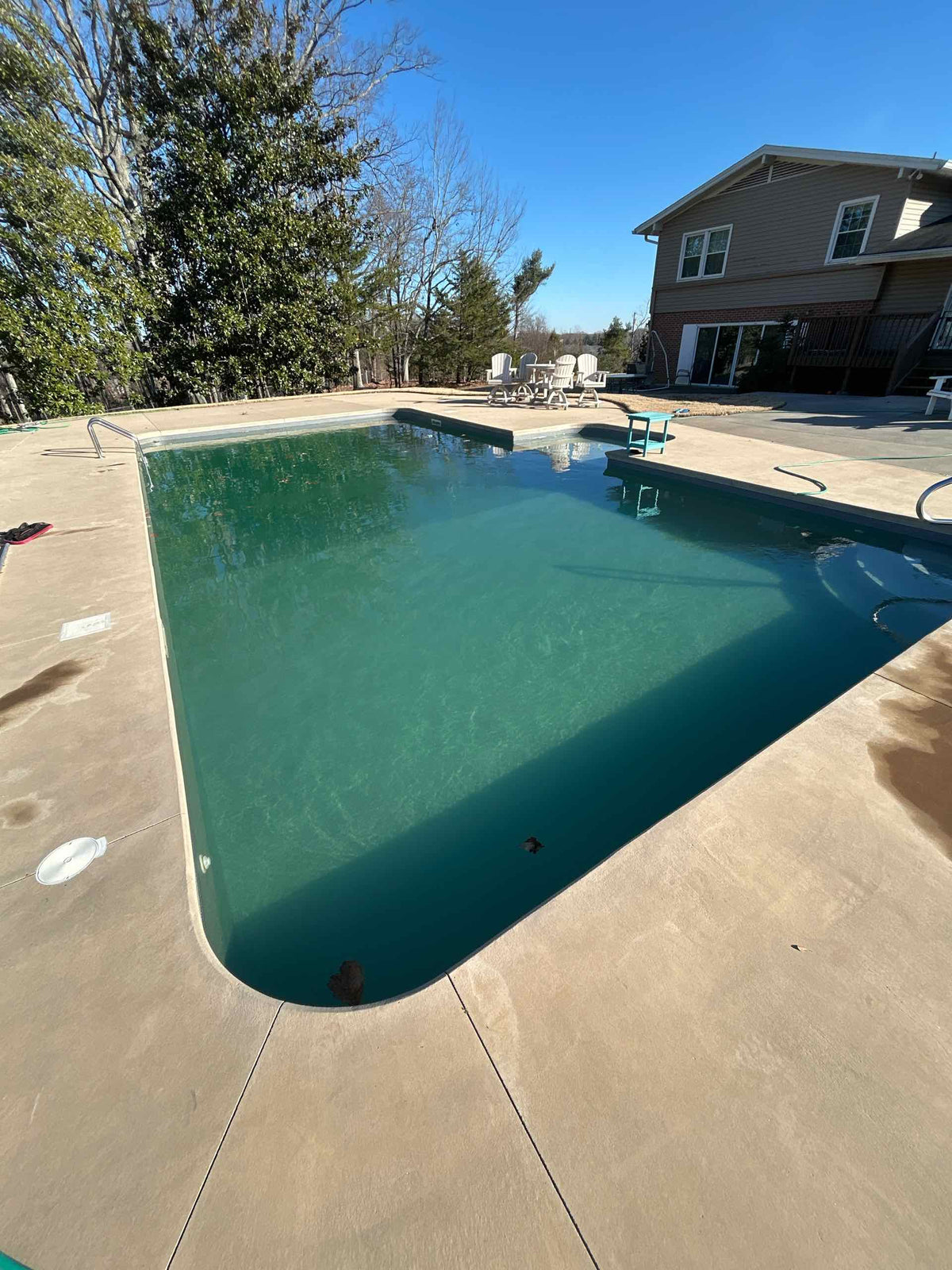 Green Pool Water