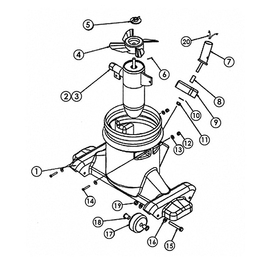 Manual Vac 21" & 30" Head & Motor