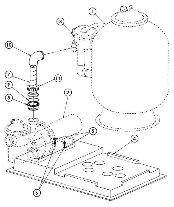 Challenger Pump To Filter Base Kit #144937