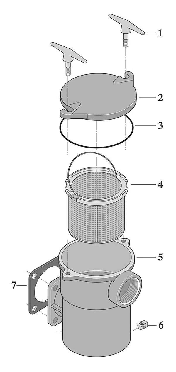 Cast Iron Pump Hair & Lint Pot