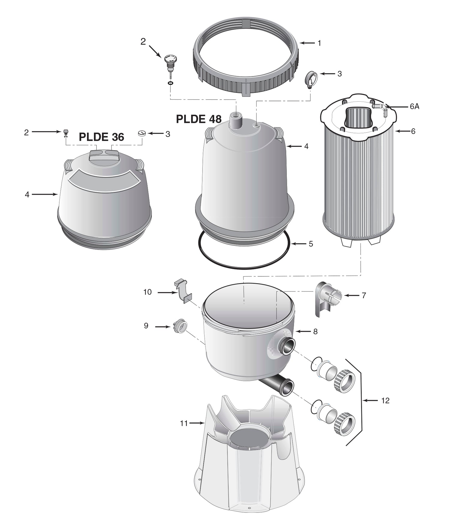 System 2 PLDE36, PLDE48 Modular Filter