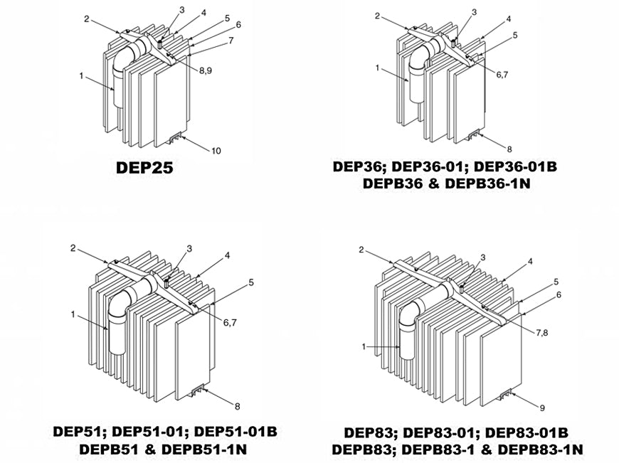 DEP & DEPB Filter Element Assemblies