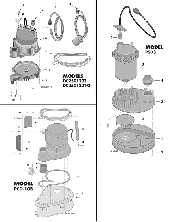 Submersible Swimming Pool Drainers