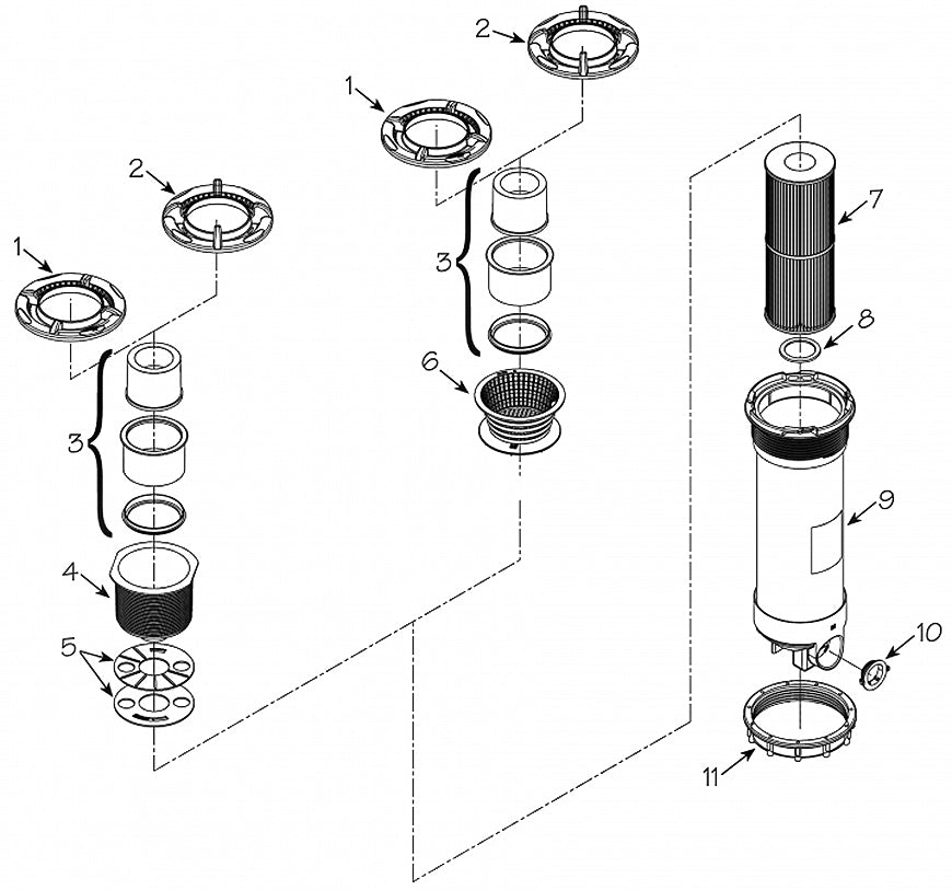 Dyna-Flo Top Mount Skim Filter