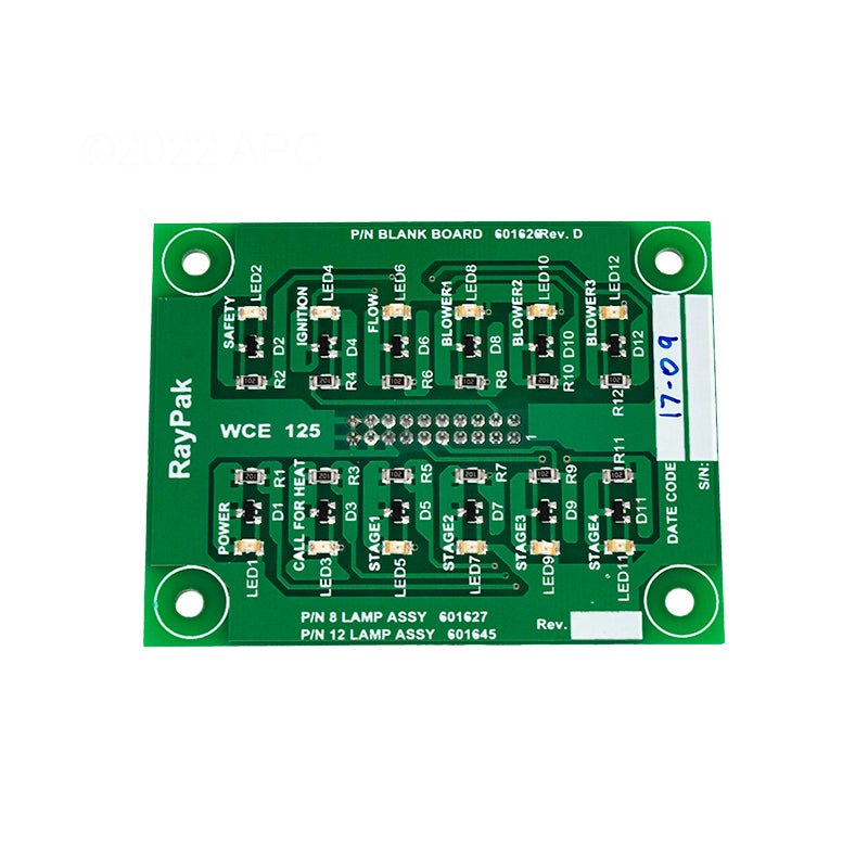 PRNTD CIRC BRD STATUS LIGHTS